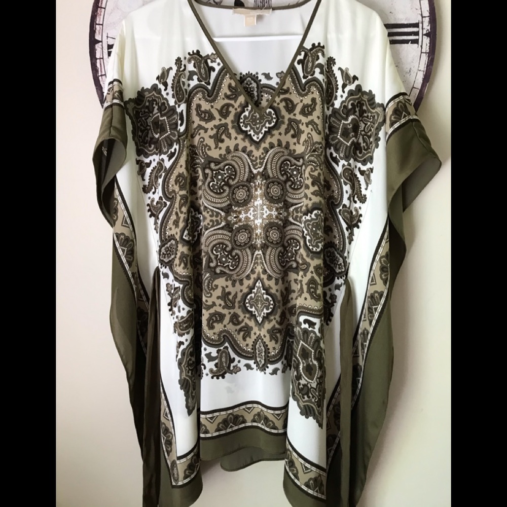 Michael Kors top small/medium cream and tan - Picture 2 of 8